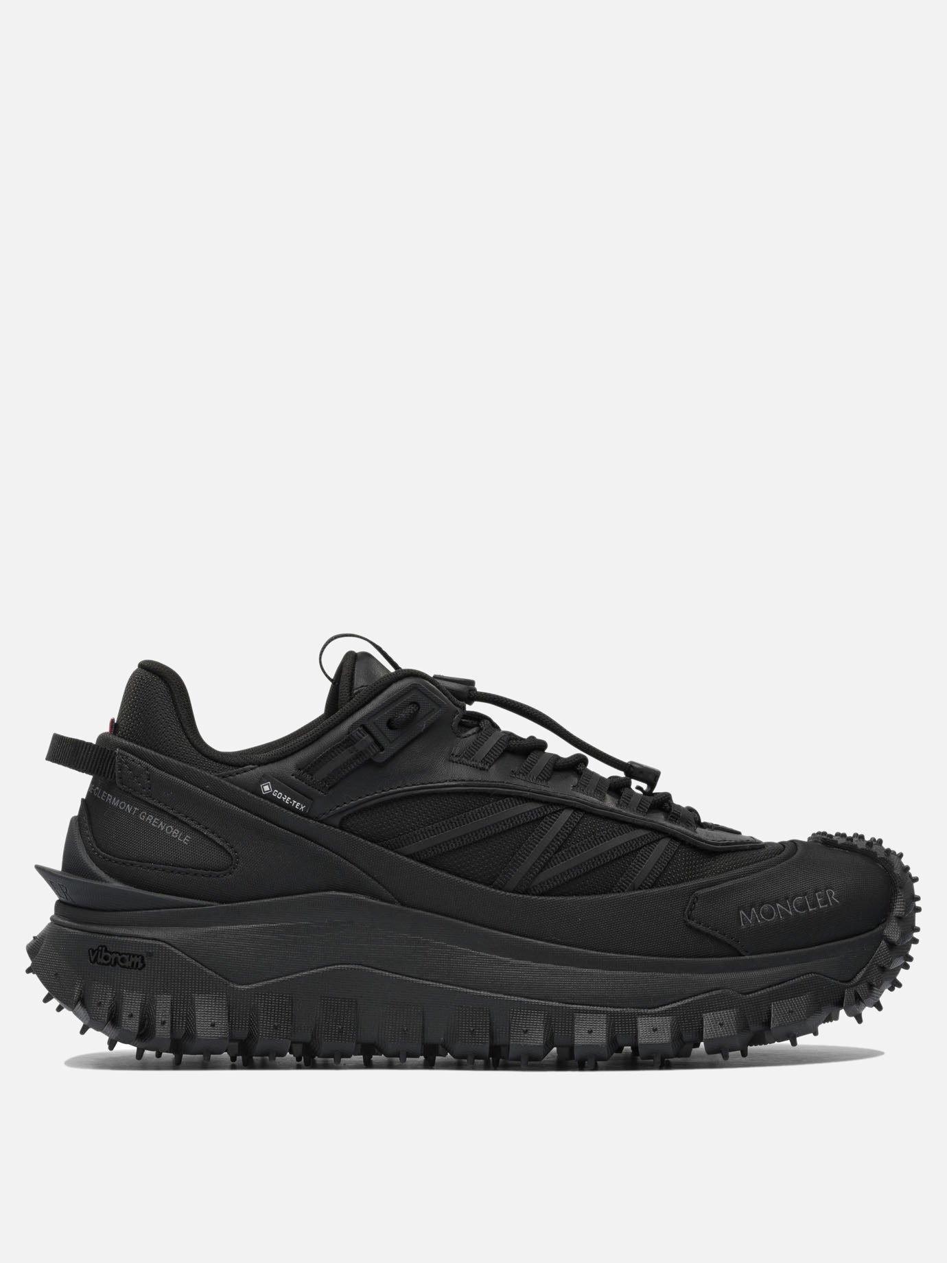 Low top sneakers 60% nylon 40% leather - 100% rubber  Black - Moncler Men | PDP | VIETTI Online Store | Zoom-Modal
