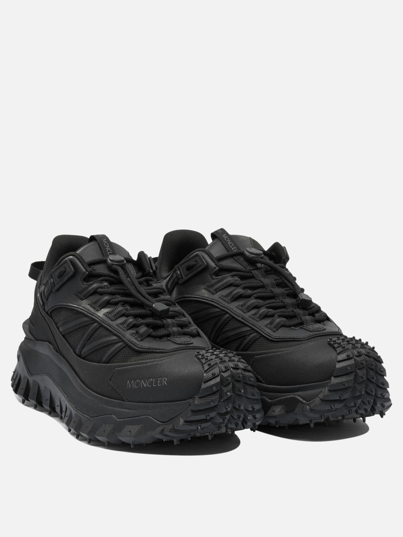 Low top sneakers 60% nylon 40% leather - 100% rubber  Black - Moncler Men | PDP | VIETTI Online Store | Zoom-Modal_2
