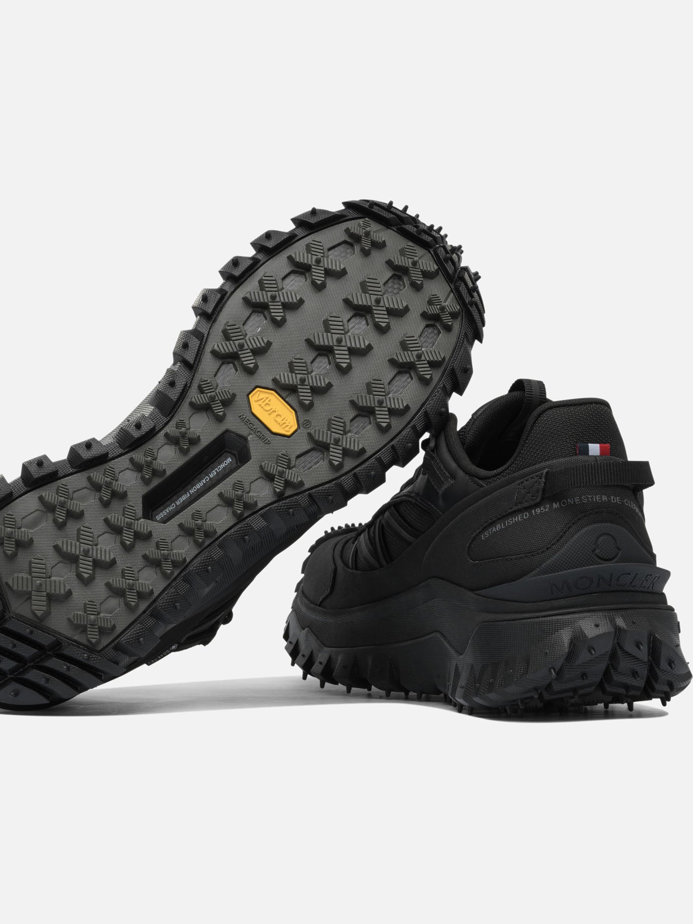 Low top sneakers 60% nylon 40% leather - 100% rubber  Black - Moncler Men | PDP | VIETTI Online Store | thumbnail_5