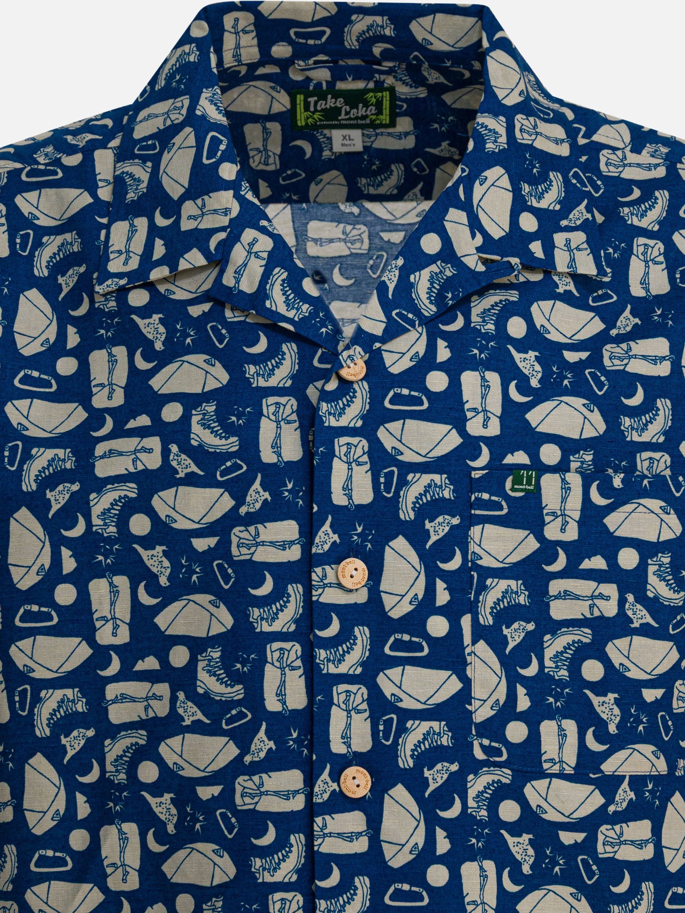 Camicie casual Print  Blu - Montbell Uomo | PDP | VIETTI Online Store | thumbnail_3