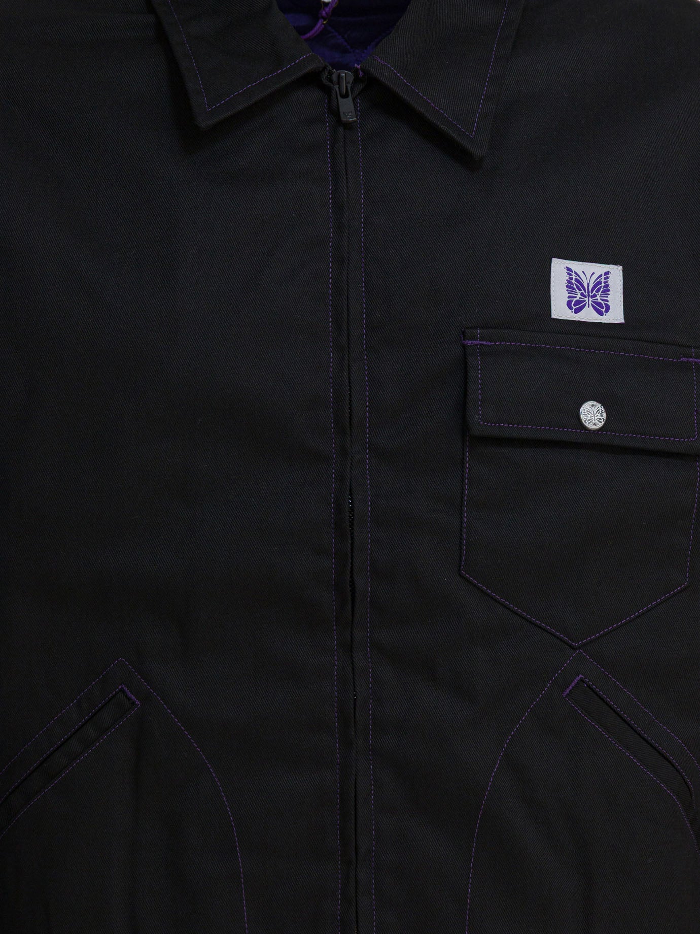 Quilted & Utility Jackets Logo  Black - Needles Men | PDP | VIETTI Online Store | Zoom-Modal_3

