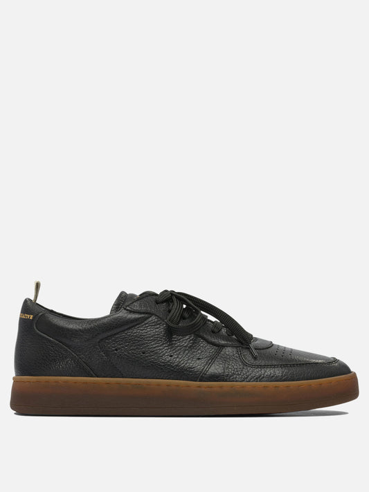 Sneaker basse 100% leather - 100% rubber  Nero - Officine Creative Uomo | PLP | VIETTI Online Store 
