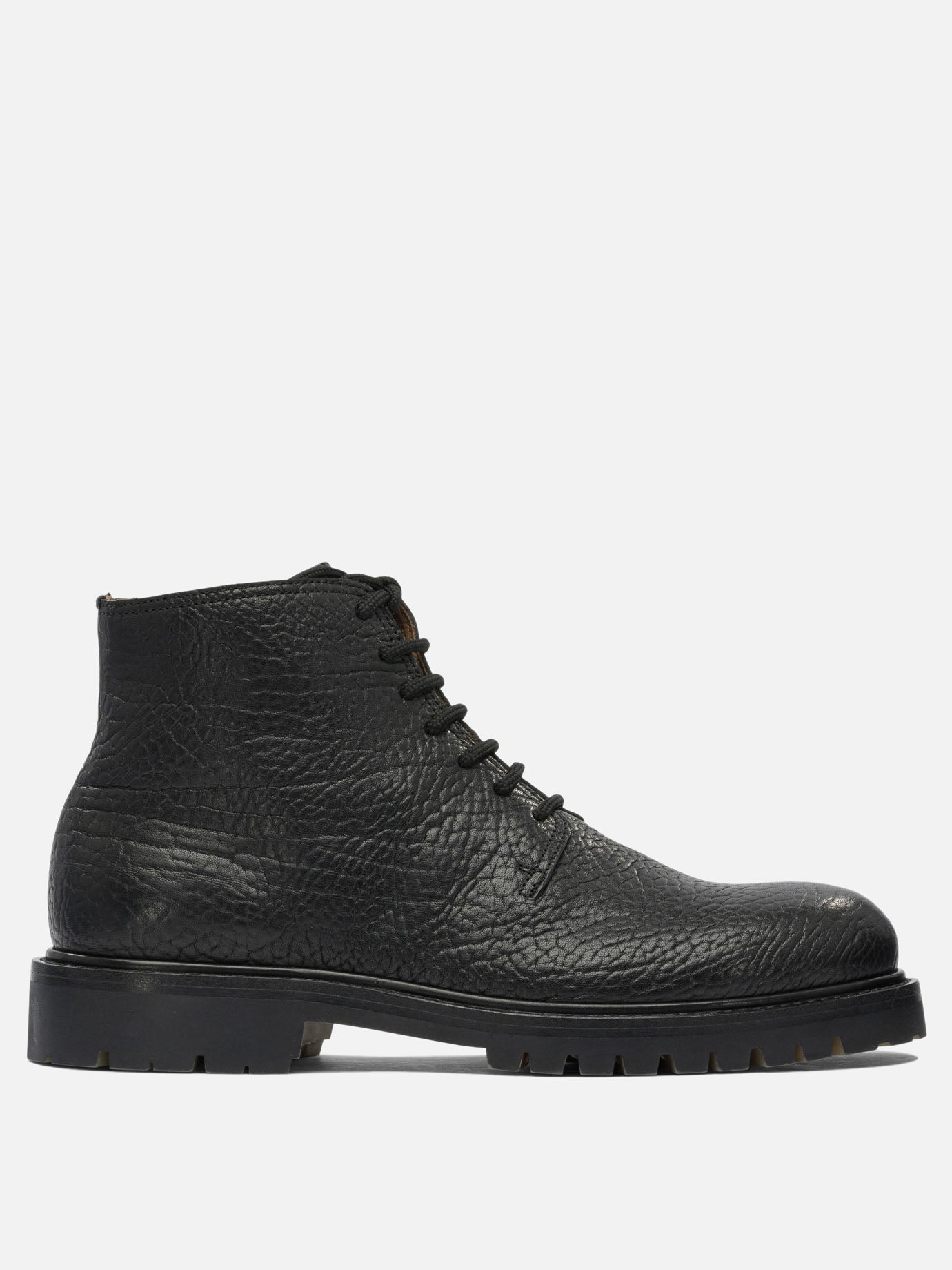 Stivaletti stringati 100% leather - 100% rubber  Nero - Officine Creative Uomo | PDP | VIETTI Online Store | thumbnail