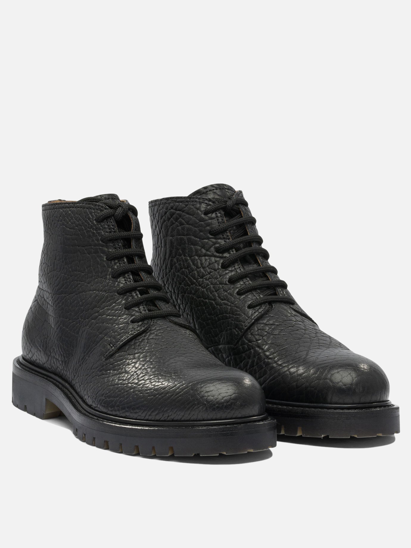 Stivaletti stringati 100% leather - 100% rubber  Nero - Officine Creative Uomo | PDP | VIETTI Online Store | thumbnail_2