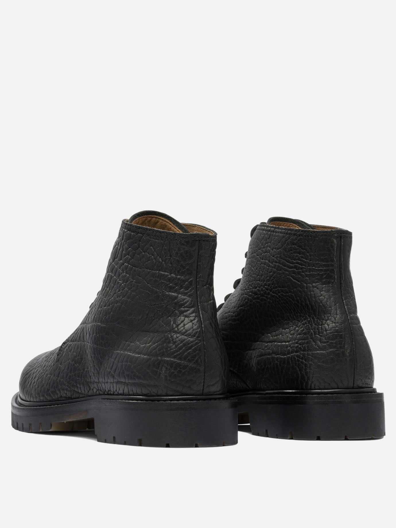 Stivaletti stringati 100% leather - 100% rubber  Nero - Officine Creative Uomo | PDP | VIETTI Online Store | thumbnail_4
