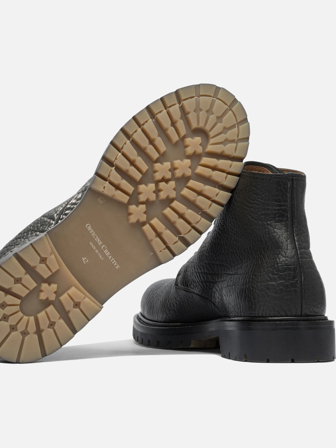Stivaletti stringati 100% leather - 100% rubber  Nero - Officine Creative Uomo | PDP | VIETTI Online Store | Zoom-Modal_5

