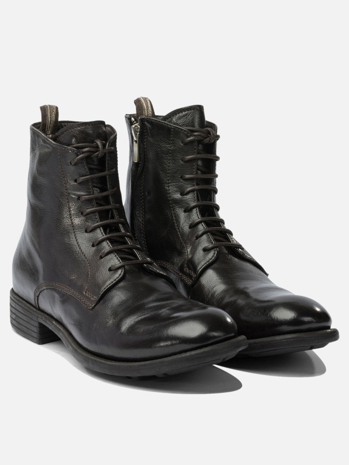 Lace-up boots 100% calf leather - 100% rubber  Brown - Officine Creative Women | PDP | VIETTI Online Store | Zoom-Modal_2
