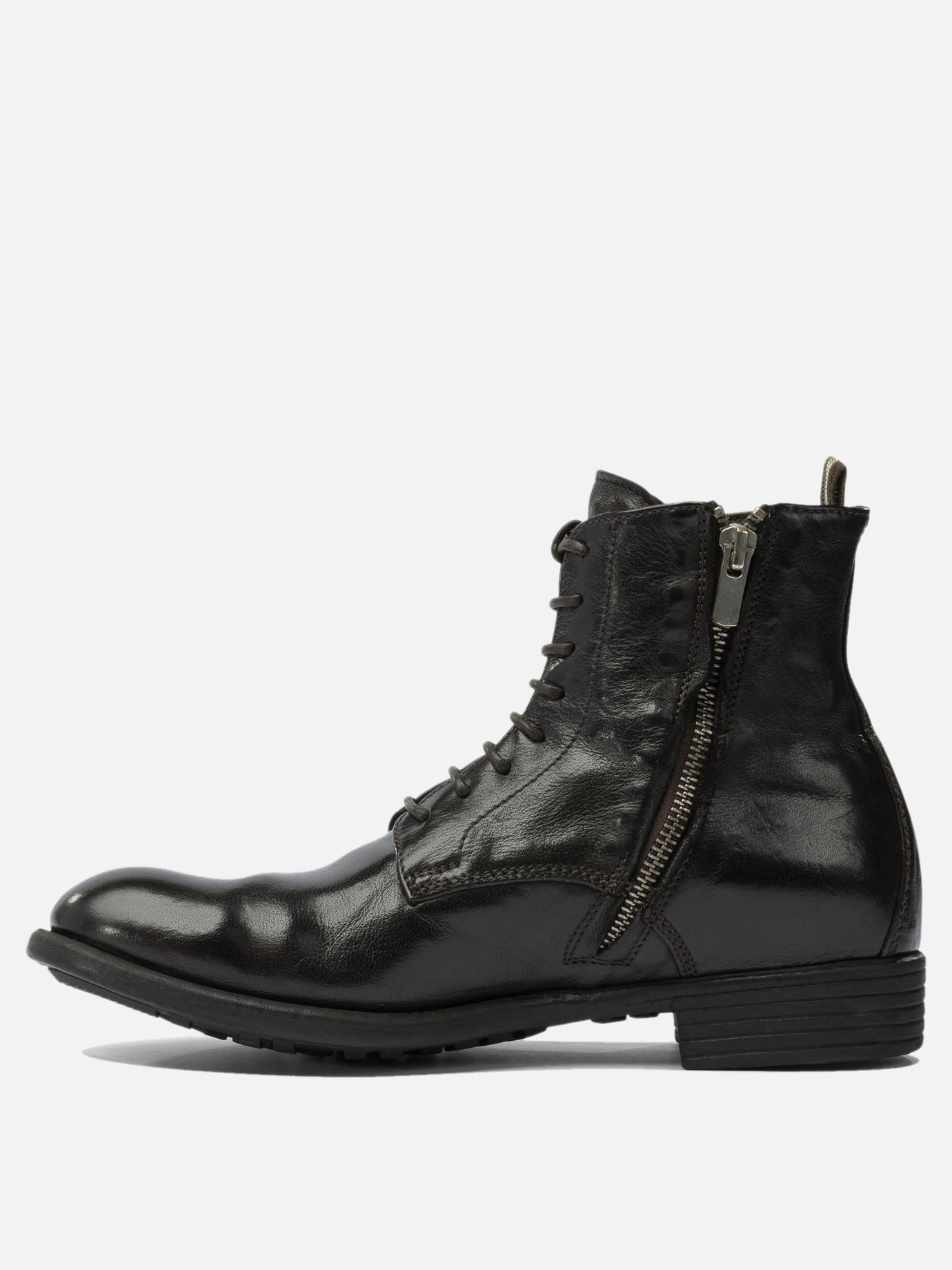 Lace-up boots 100% calf leather - 100% rubber  Brown - Officine Creative Women | PDP | VIETTI Online Store | Zoom-Modal_3
