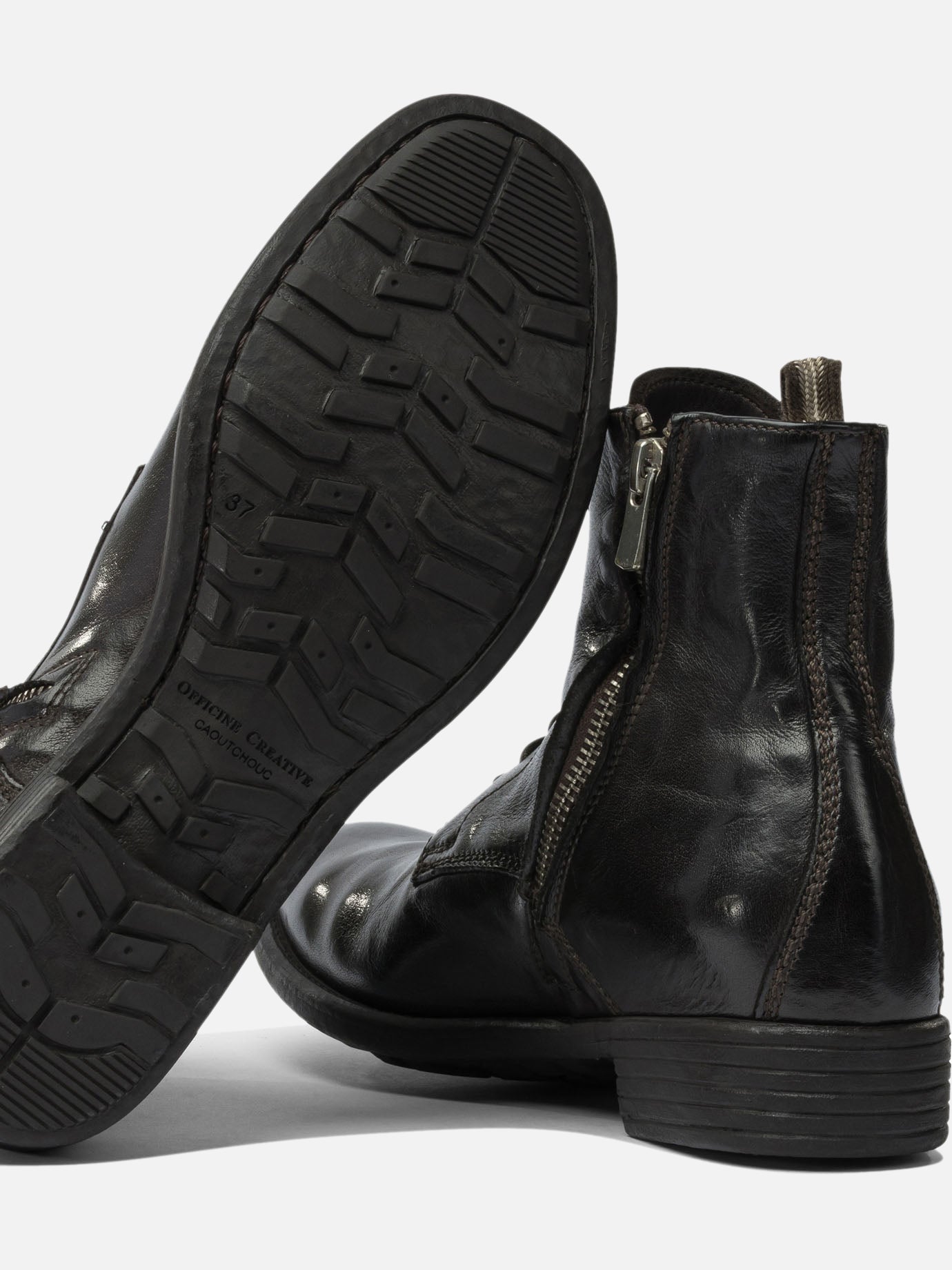 Lace-up boots 100% calf leather - 100% rubber  Brown - Officine Creative Women | PDP | VIETTI Online Store | thumbnail_5