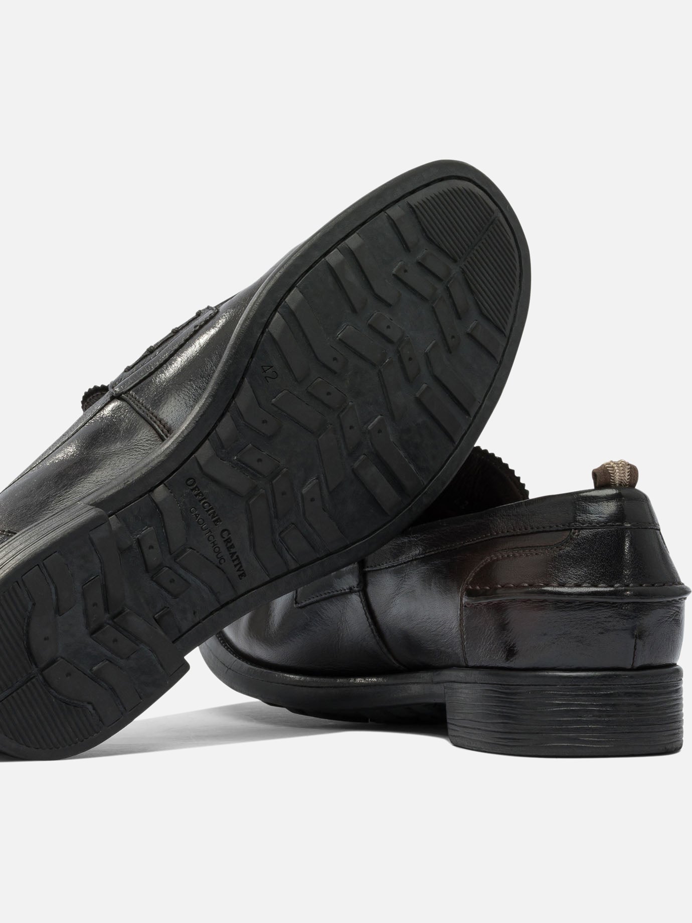 Mocassini 100% leather - 100% rubber  Nero - Officine Creative Uomo | PDP | VIETTI Online Store | thumbnail_5