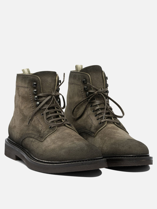 Stivaletti stringati 100% suede - 100% rubber  Verde - Officine Creative Uomo | PLP | VIETTI Online Store | 2
