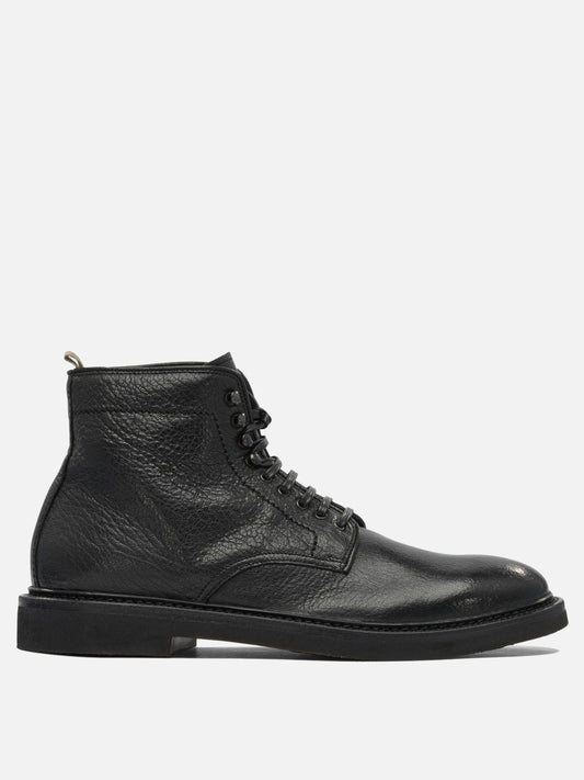 Stivaletti stringati 100% suede - 100% rubber  Nero - Officine Creative Uomo | PLP | VIETTI Online Store 
