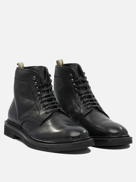 Stivaletti stringati 100% suede - 100% rubber  Nero - Officine Creative Uomo | PLP | VIETTI Online Store | 2
