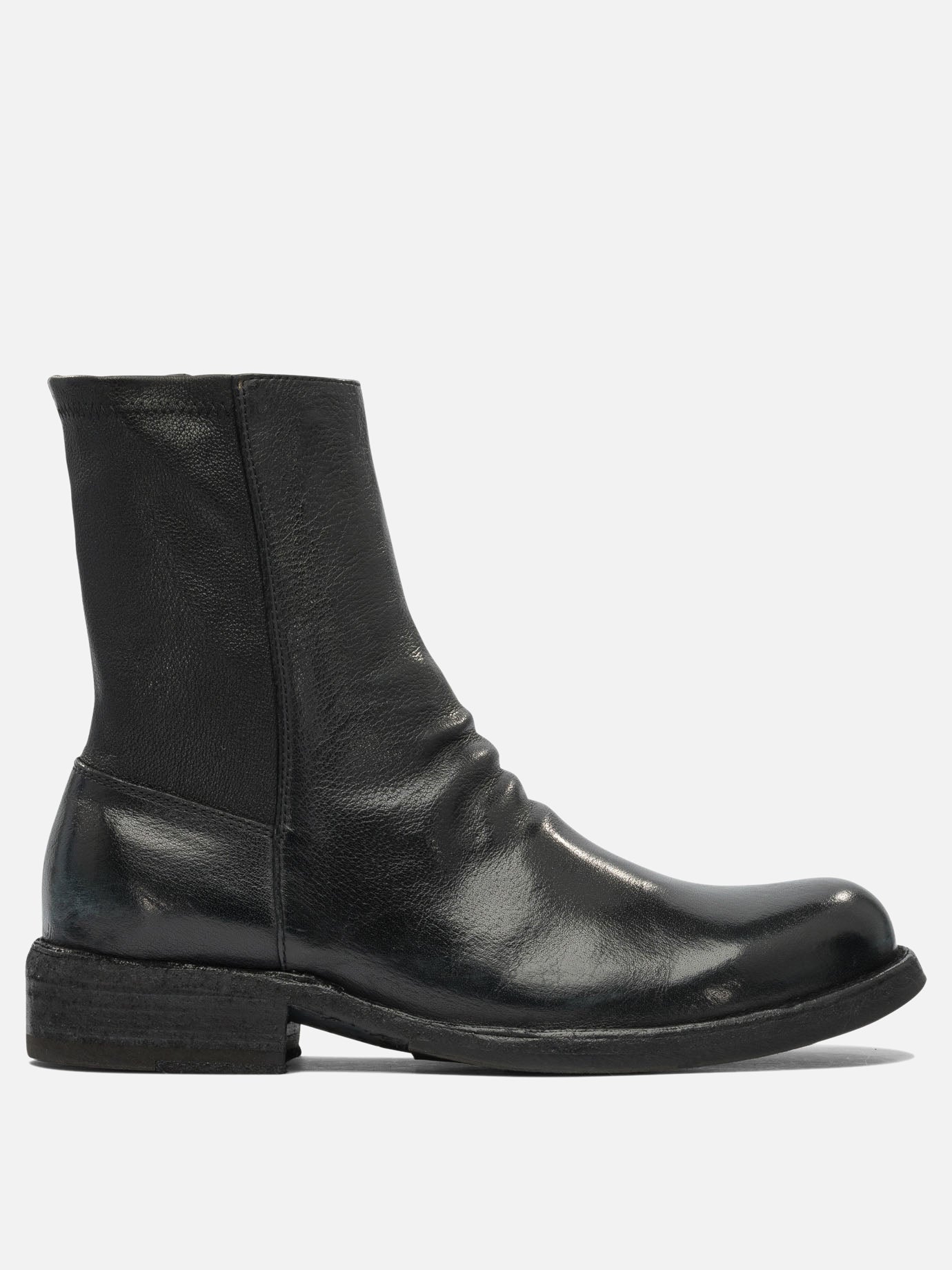 Zipped boots 100% leather - 100% rubber  Black - Officine Creative Women | PDP | VIETTI Online Store | thumbnail