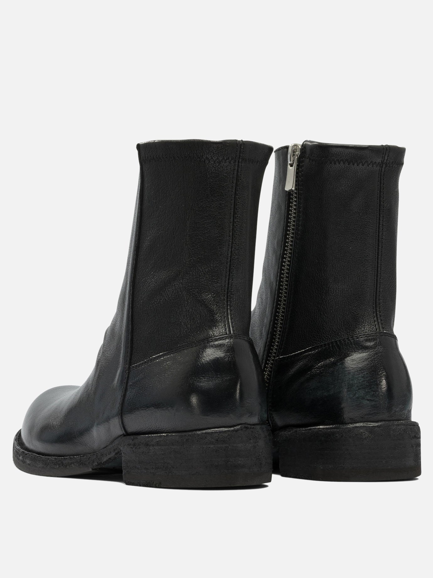 Zipped boots 100% leather - 100% rubber  Black - Officine Creative Women | PDP | VIETTI Online Store | thumbnail_4