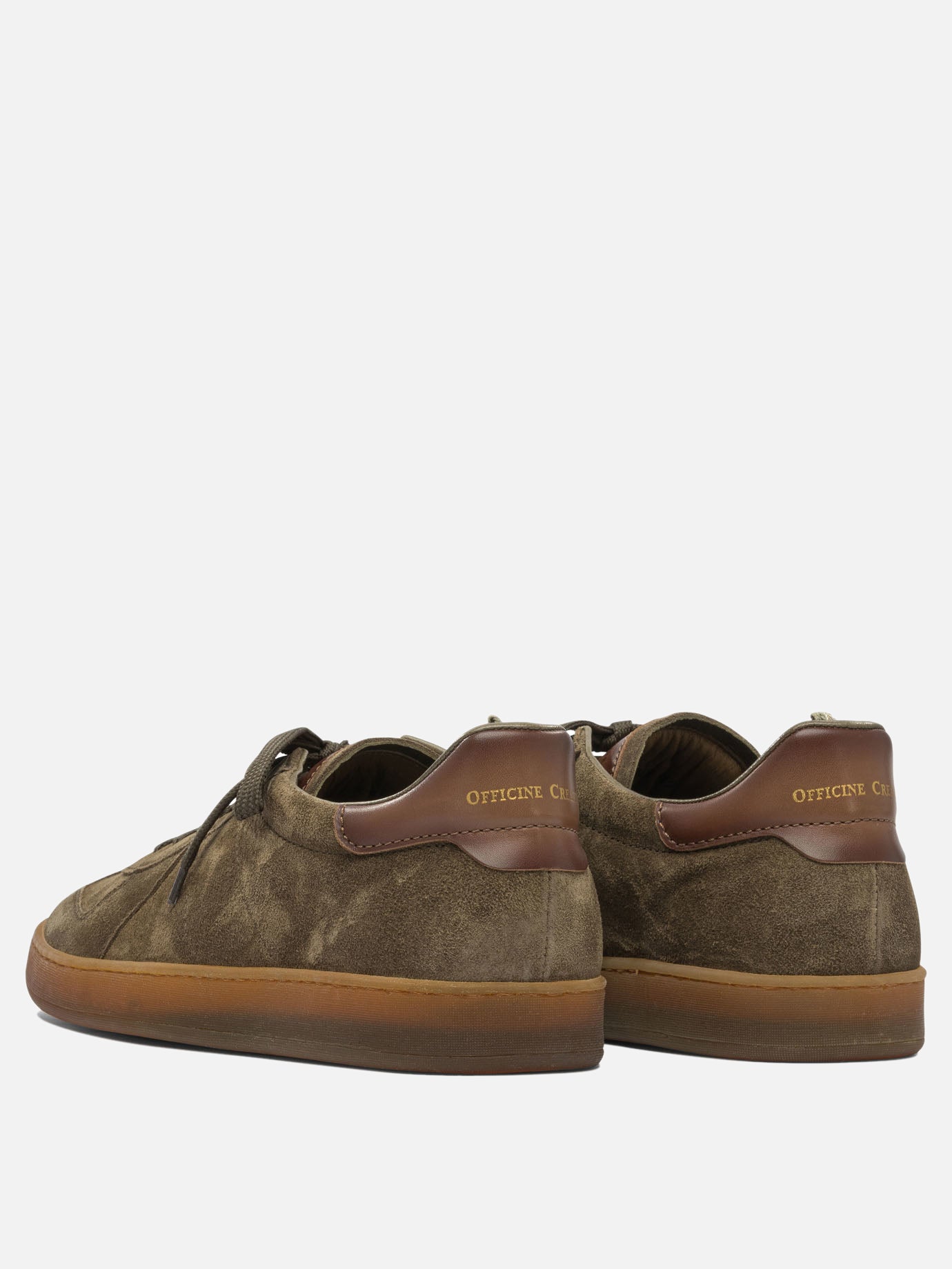 Low top sneakers 100% suede - 100% rubber  Green - Officine Creative Men | PDP | VIETTI Online Store | thumbnail_4