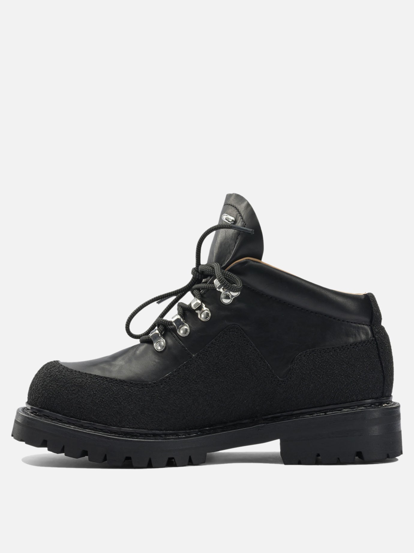 Lace-up boots 100% cow leather  Black - Our Legacy Men | PDP | VIETTI Online Store | thumbnail_3