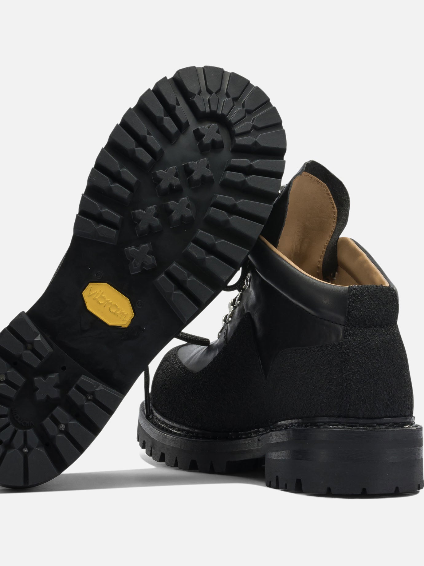 Lace-up boots 100% cow leather  Black - Our Legacy Men | PDP | VIETTI Online Store | thumbnail_5