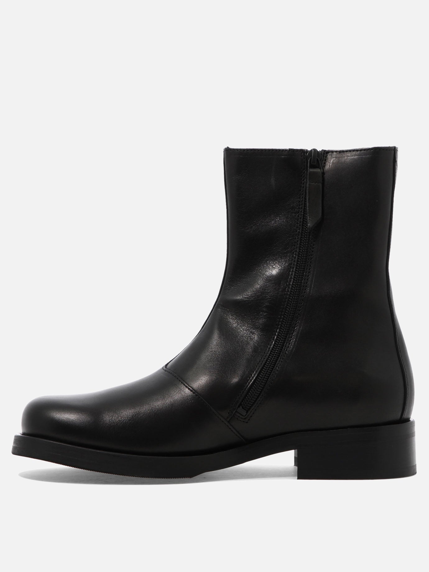 Stivaletti con zip 100% cow leather - 70% leather 30% rubber  Nero - Our Legacy Uomo | PDP | VIETTI Online Store | thumbnail_3