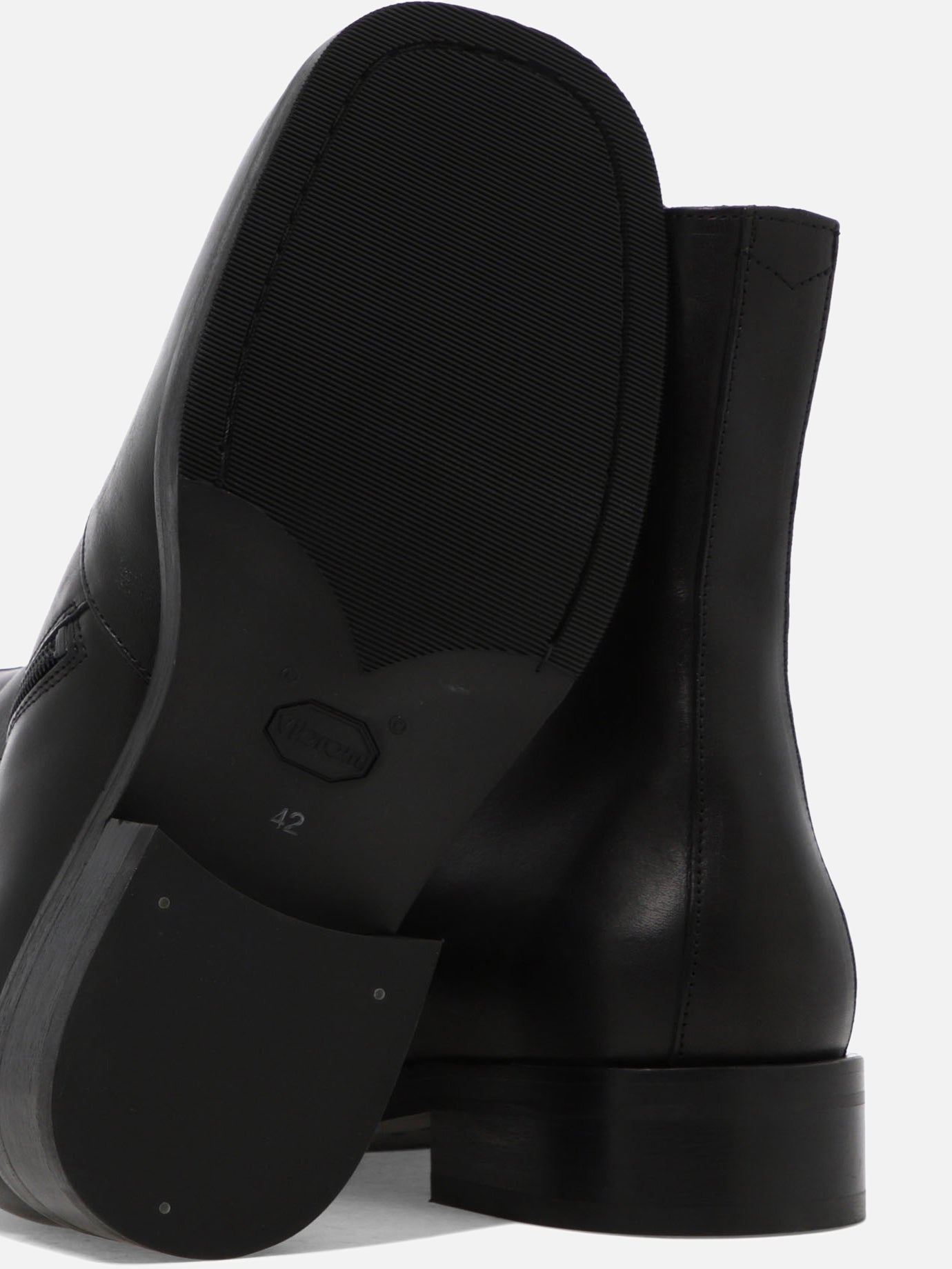 Stivaletti con zip 100% cow leather - 70% leather 30% rubber  Nero - Our Legacy Uomo | PDP | VIETTI Online Store | thumbnail_5