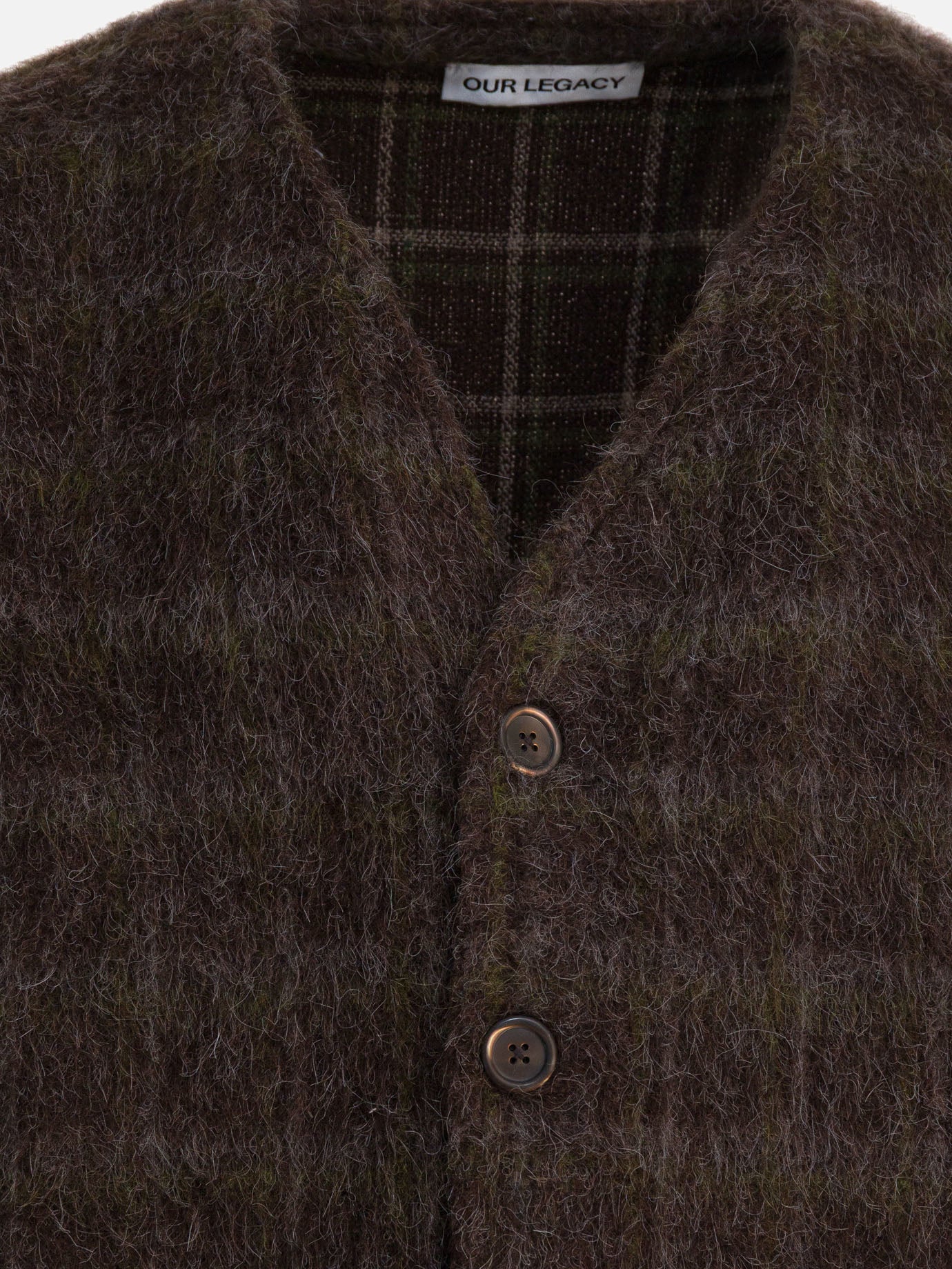 Cardigans Check  Brown - Our Legacy Men | PDP | VIETTI Online Store | thumbnail_3