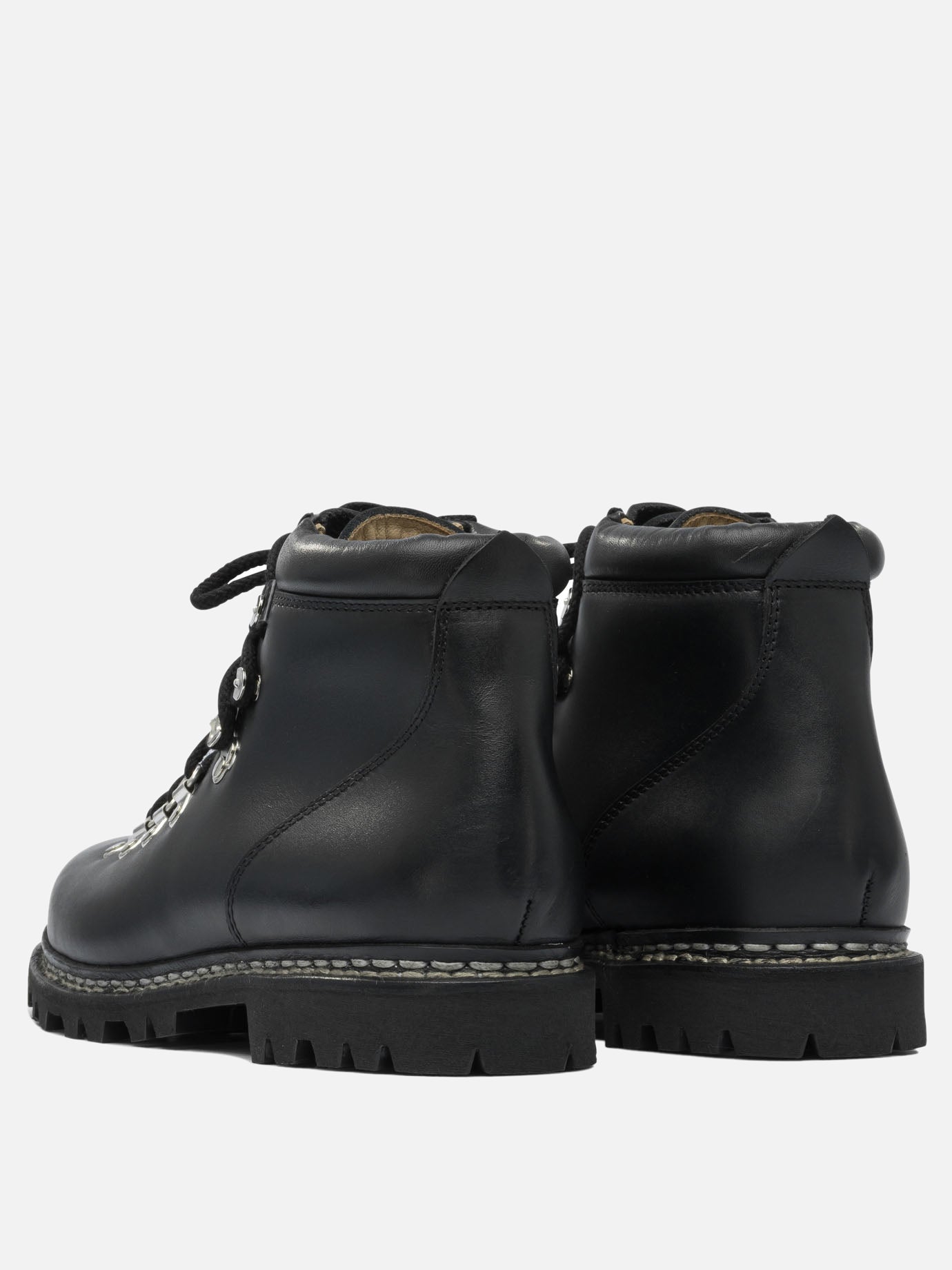 Lace-up boots 100% leather - 100% rubber  Black - Paraboot Men | PDP | VIETTI Online Store | thumbnail_4