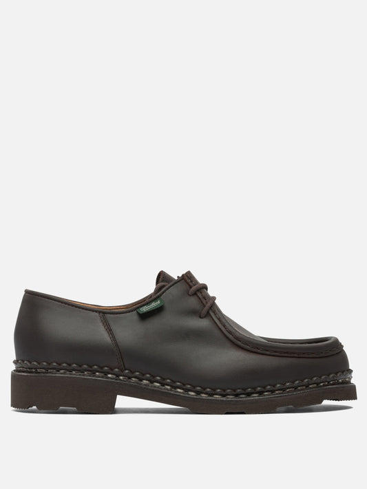 Laced loafers 100% leather - 100% rubber  Brown - Paraboot Men | PDP | VIETTI Online Store 
