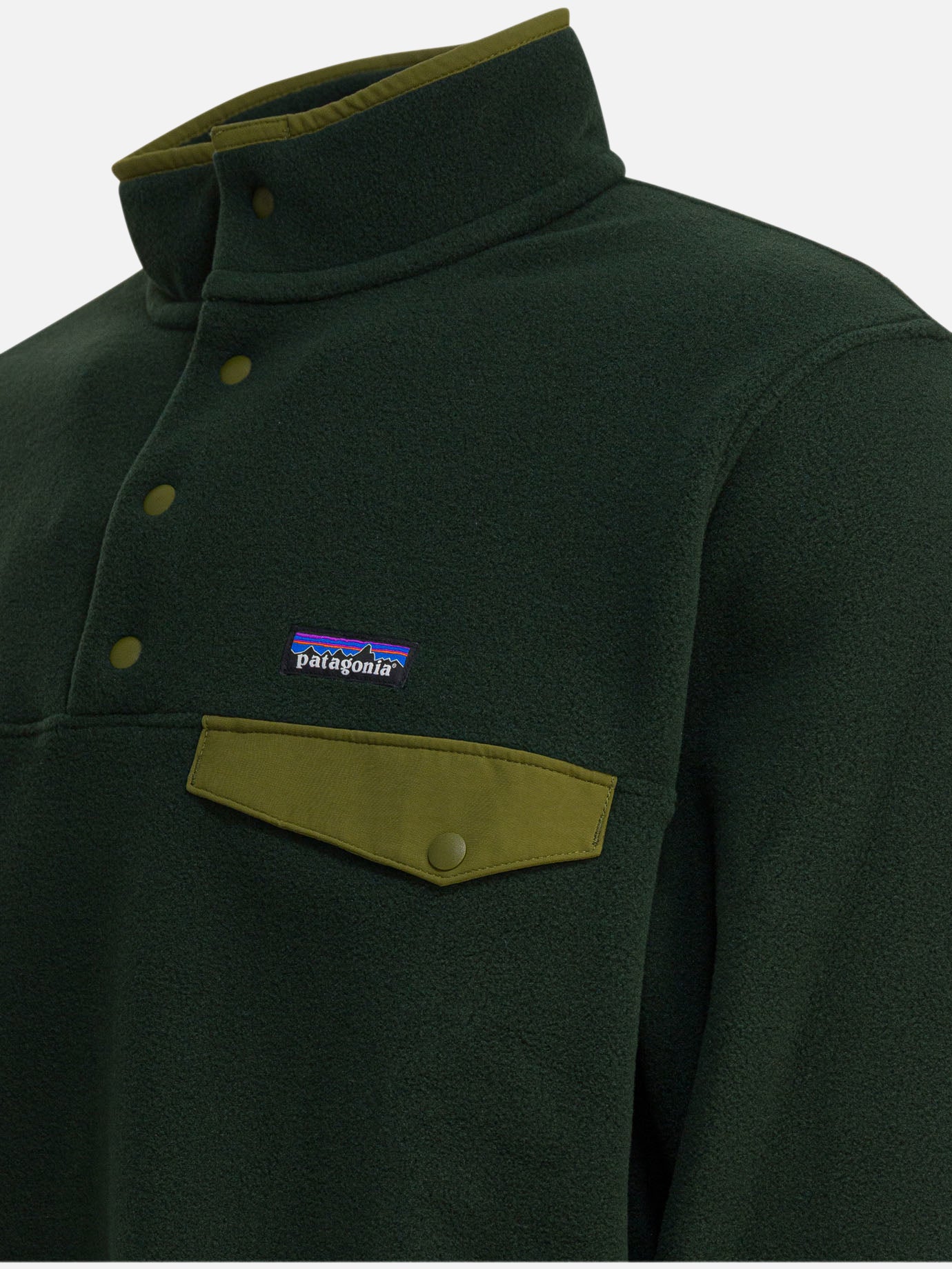 Giacche in pile Logo  Verde - Patagonia Uomo | PDP | VIETTI Online Store | thumbnail_4