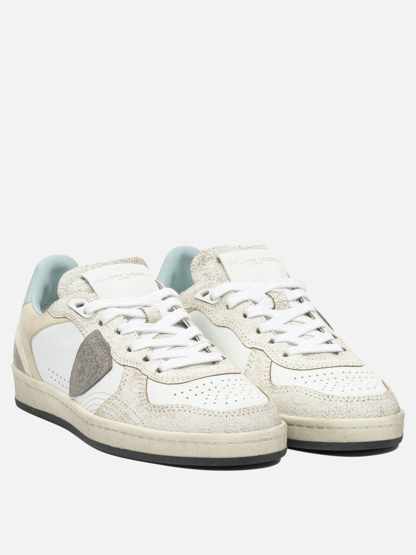 Low top sneakers 100% leather - 100% rubber  Beige - Philippe Model Paris Women | PDP | VIETTI Online Store | Zoom-Modal_2
