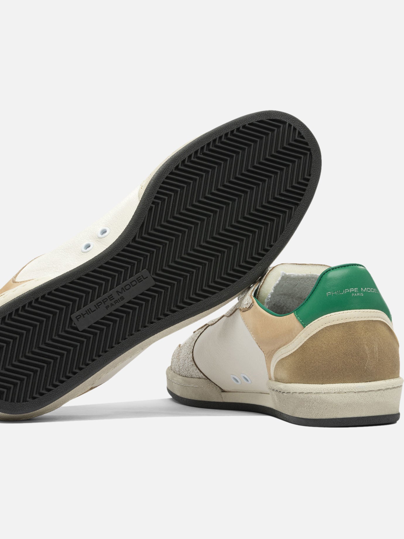 Low top sneakers 100% leather - 100% rubber  White - Philippe Model Paris Men | PDP | VIETTI Online Store | thumbnail_5
