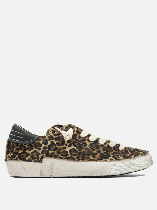 Sneaker basse 100% leather - 100% rubber  Marrone - Philippe Model Paris Donna | PDP | VIETTI Online Store 
