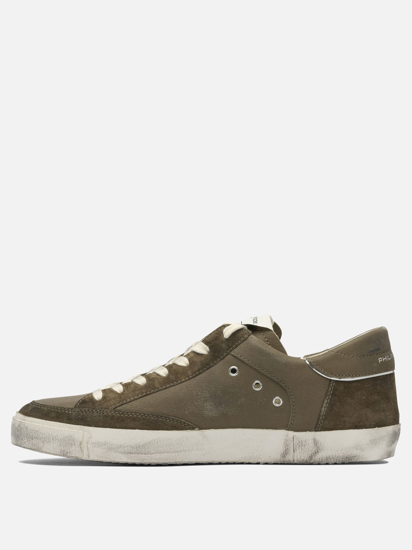 Sneaker basse 100% leather - 100% rubber  Verde - Philippe Model Paris Uomo | PDP | VIETTI Online Store | thumbnail_3
