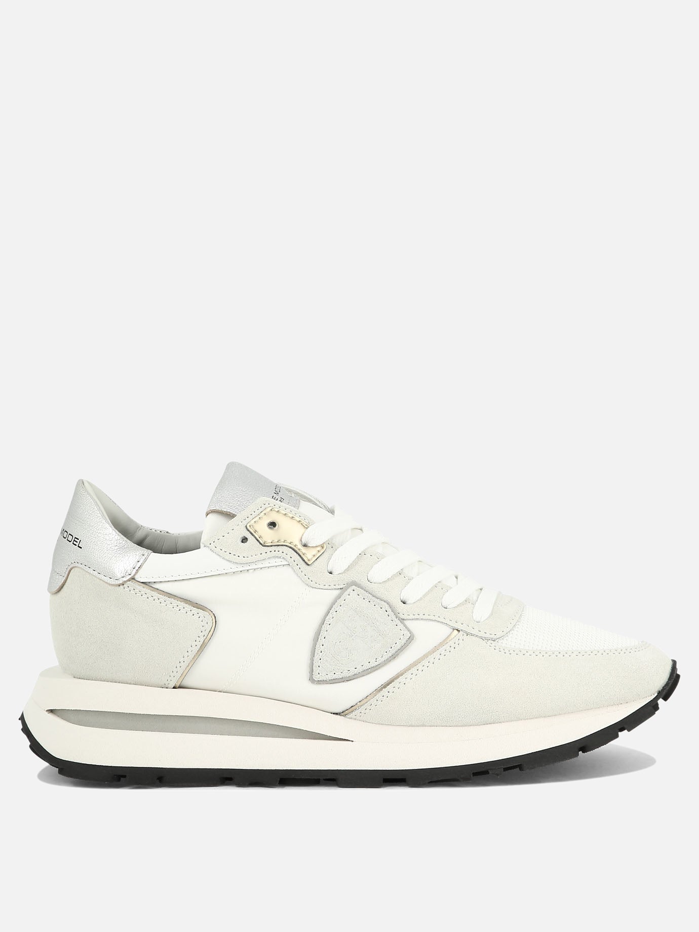 Low top sneakers 70% leather 30% polyester - 100% rubber  White - Philippe Model Paris Women | PDP | VIETTI Online Store | thumbnail