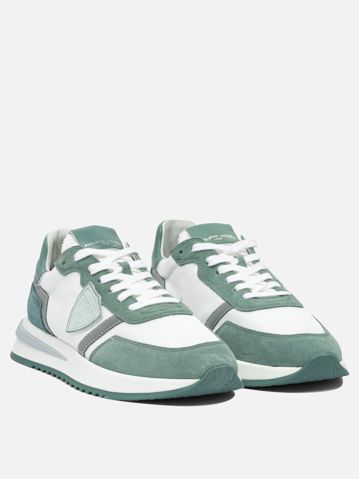 Sneaker basse 100% leather - 100% rubber  Verde - Philippe Model Paris Uomo | PDP | VIETTI Online Store | thumbnail_2