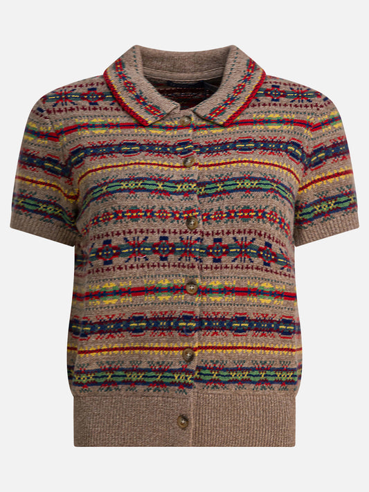 100% cashmere Print  Beige - Polo Ralph Lauren Women | PDP | VIETTI Online Store 

