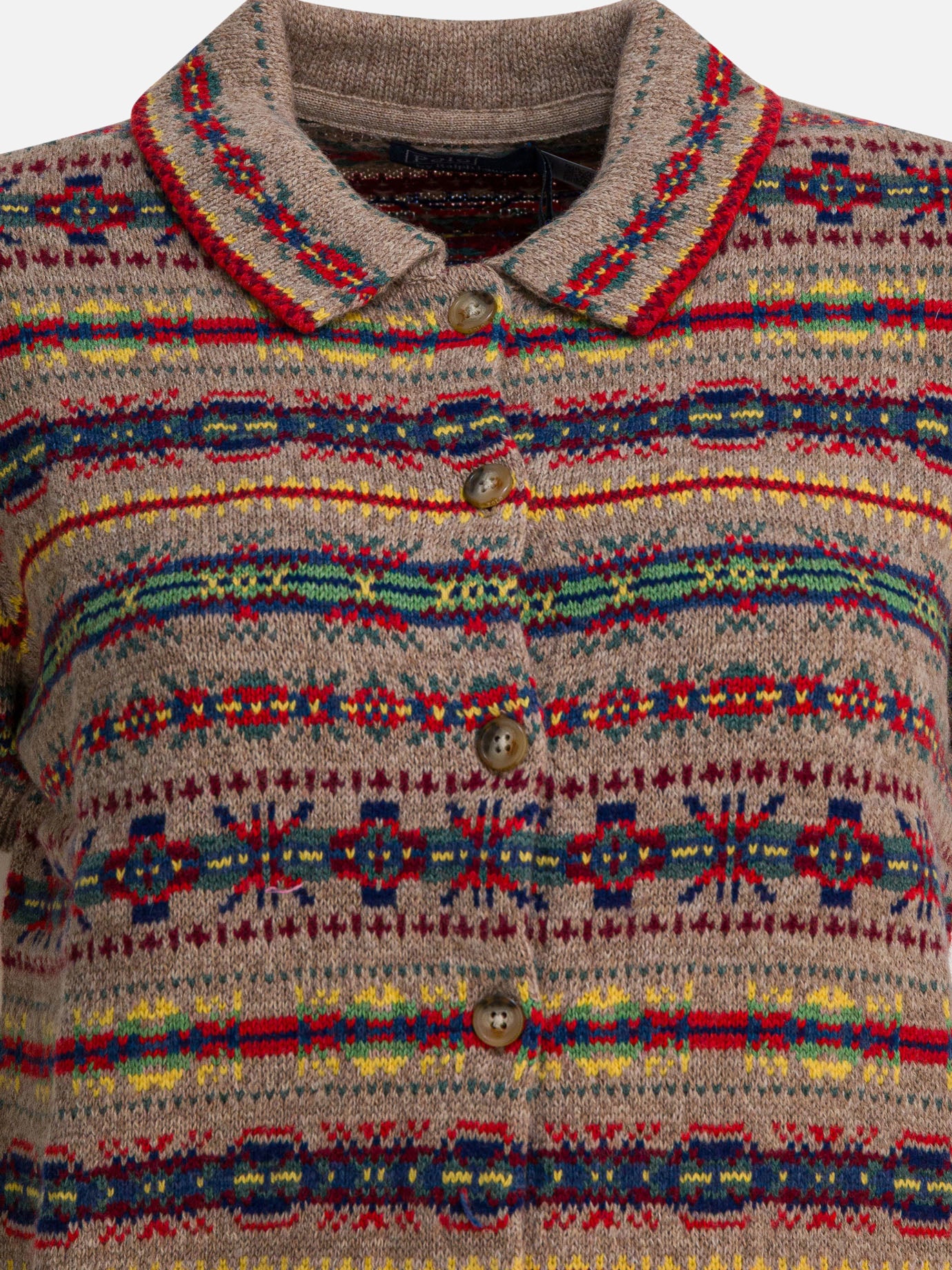 100% cashmere Print  Beige - Polo Ralph Lauren Women | PDP | VIETTI Online Store | thumbnail_3