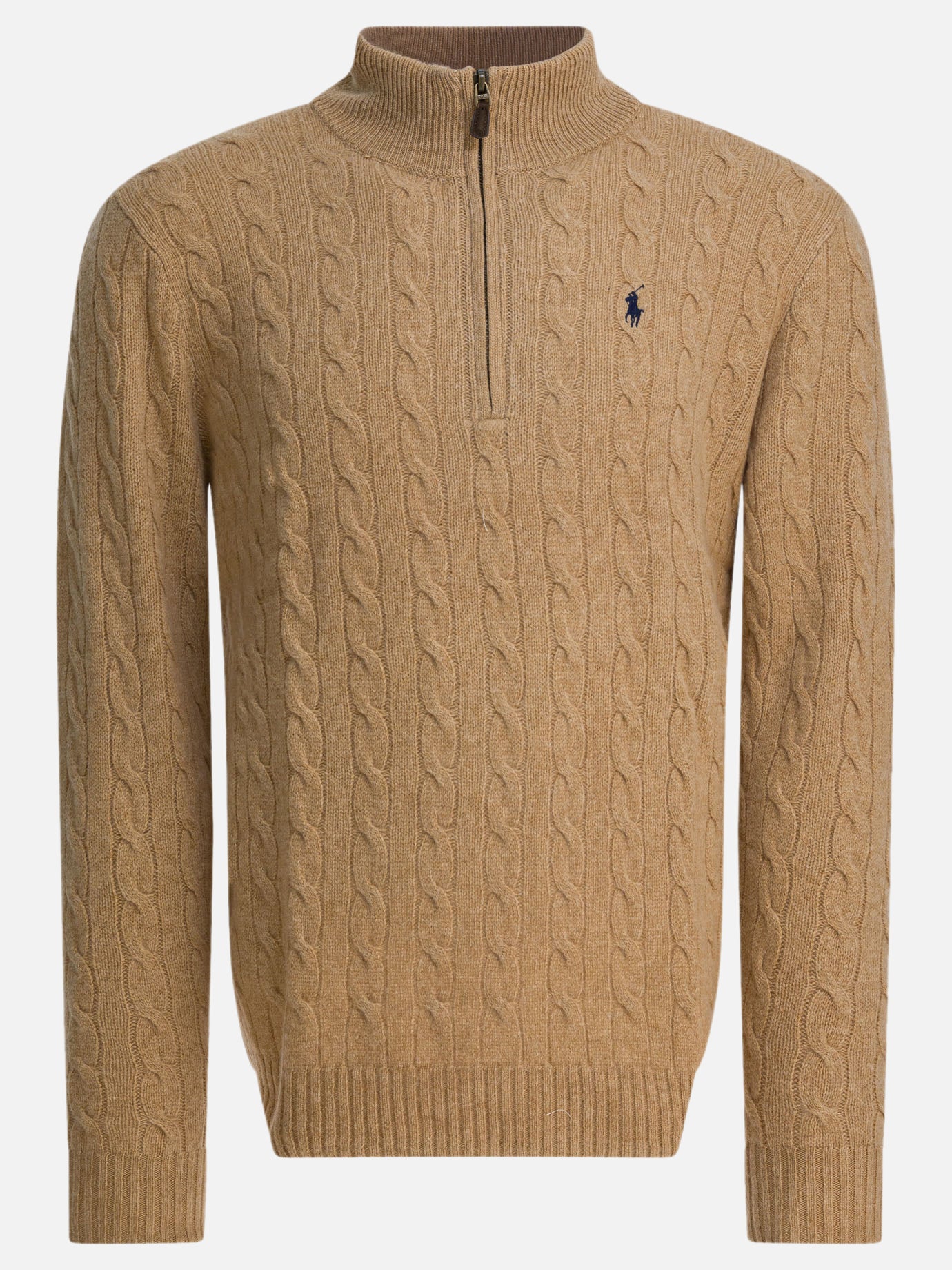 Half zip sweaters Logo  Beige - Polo Ralph Lauren Men | PDP | VIETTI Online Store | Zoom-Modal
