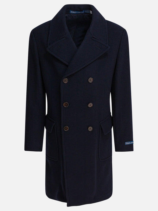 Long coats Solid colour  Blue - Polo Ralph Lauren Men | PLP | VIETTI Online Store 
