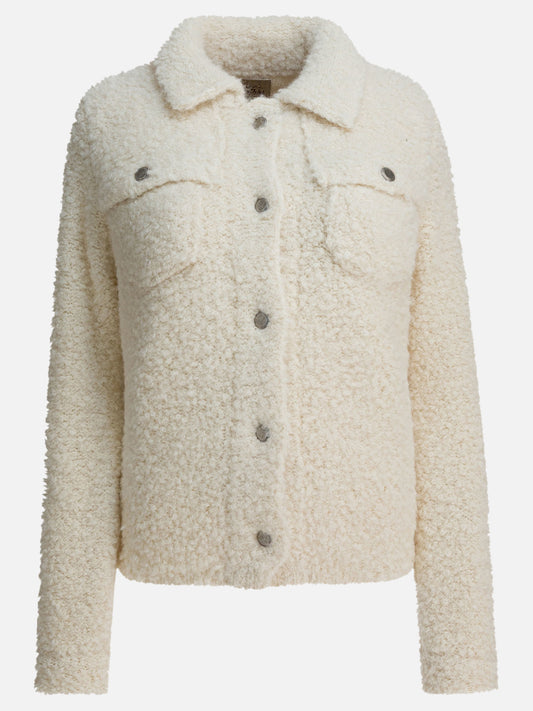 Overshirt jackets Bouclé  White - Rakkì Women | VIETTI Online Store 
