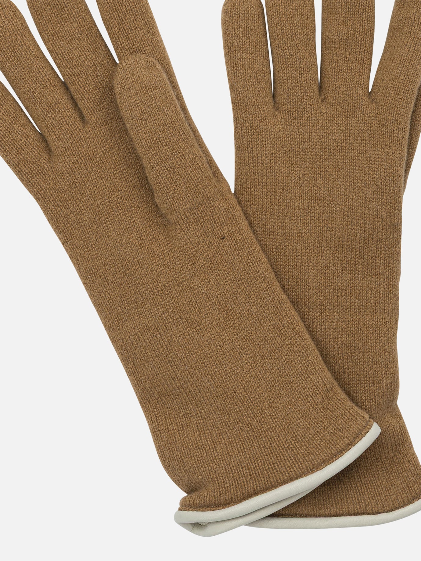 Guanti casual 100% cashmere  Marrone - Restelli Donna | PDP | VIETTI Online Store | thumbnail_2