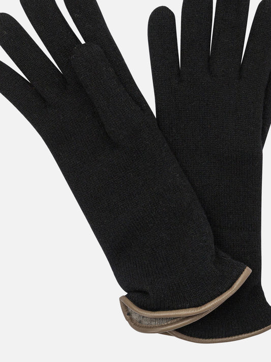 Guanti casual 100% cashmere  Nero - Restelli Donna | PDP | VIETTI Online Store | 2
