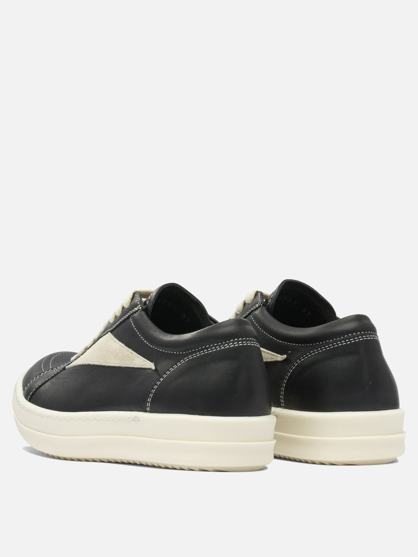 Sneaker basse 100% leather - 100% rubber  Nero - Rick Owens Donna | PDP | VIETTI Online Store | thumbnail_4