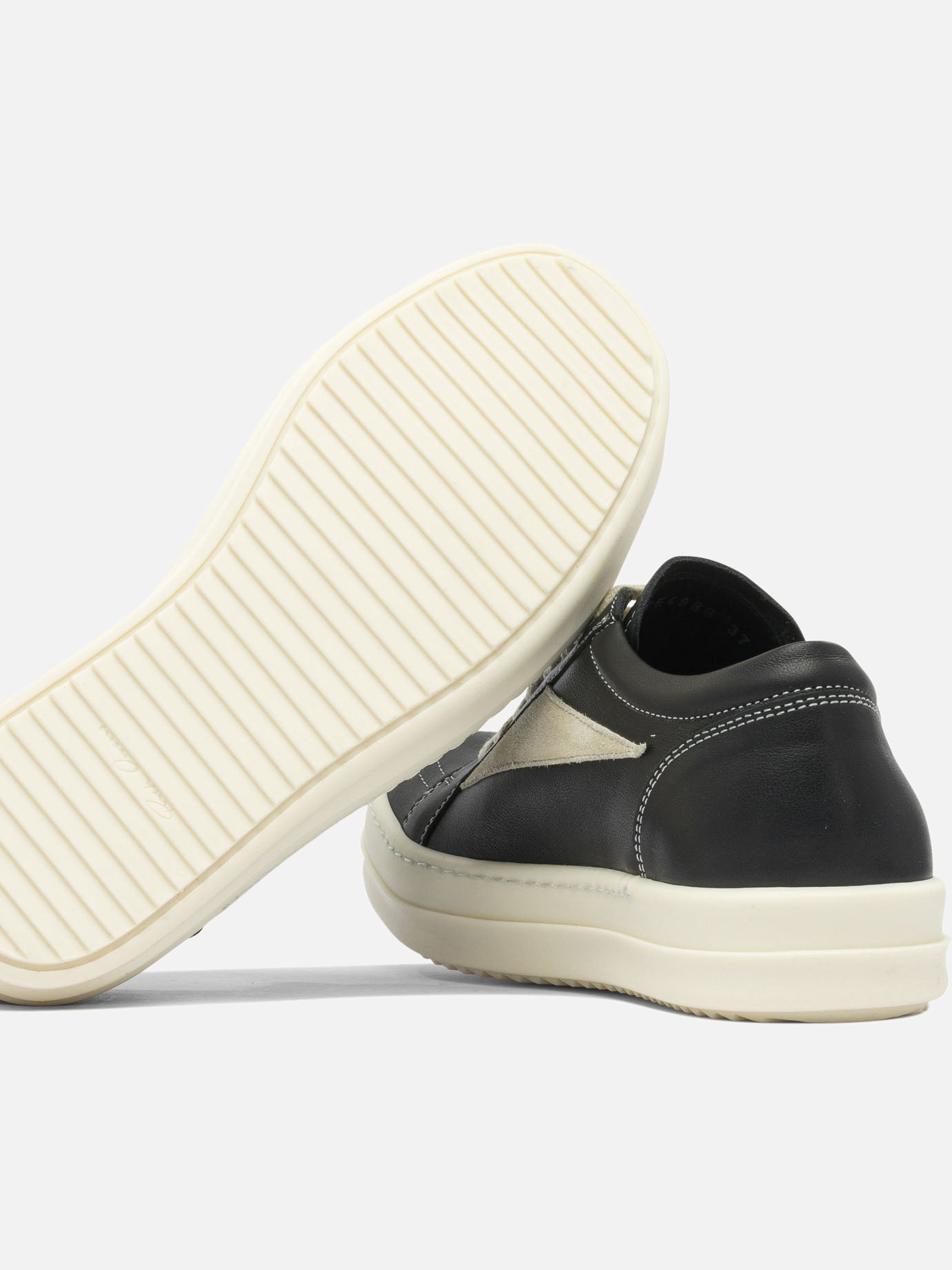 Sneaker basse 100% leather - 100% rubber  Nero - Rick Owens Donna | PDP | VIETTI Online Store | thumbnail_5