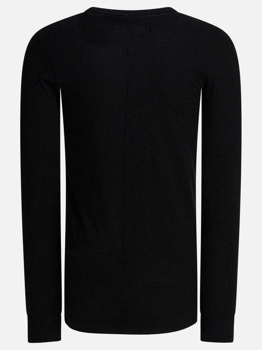 Crewneck t-shirts Solid colour  Black - Rick Owens Men | PDP | VIETTI Online Store | 2
