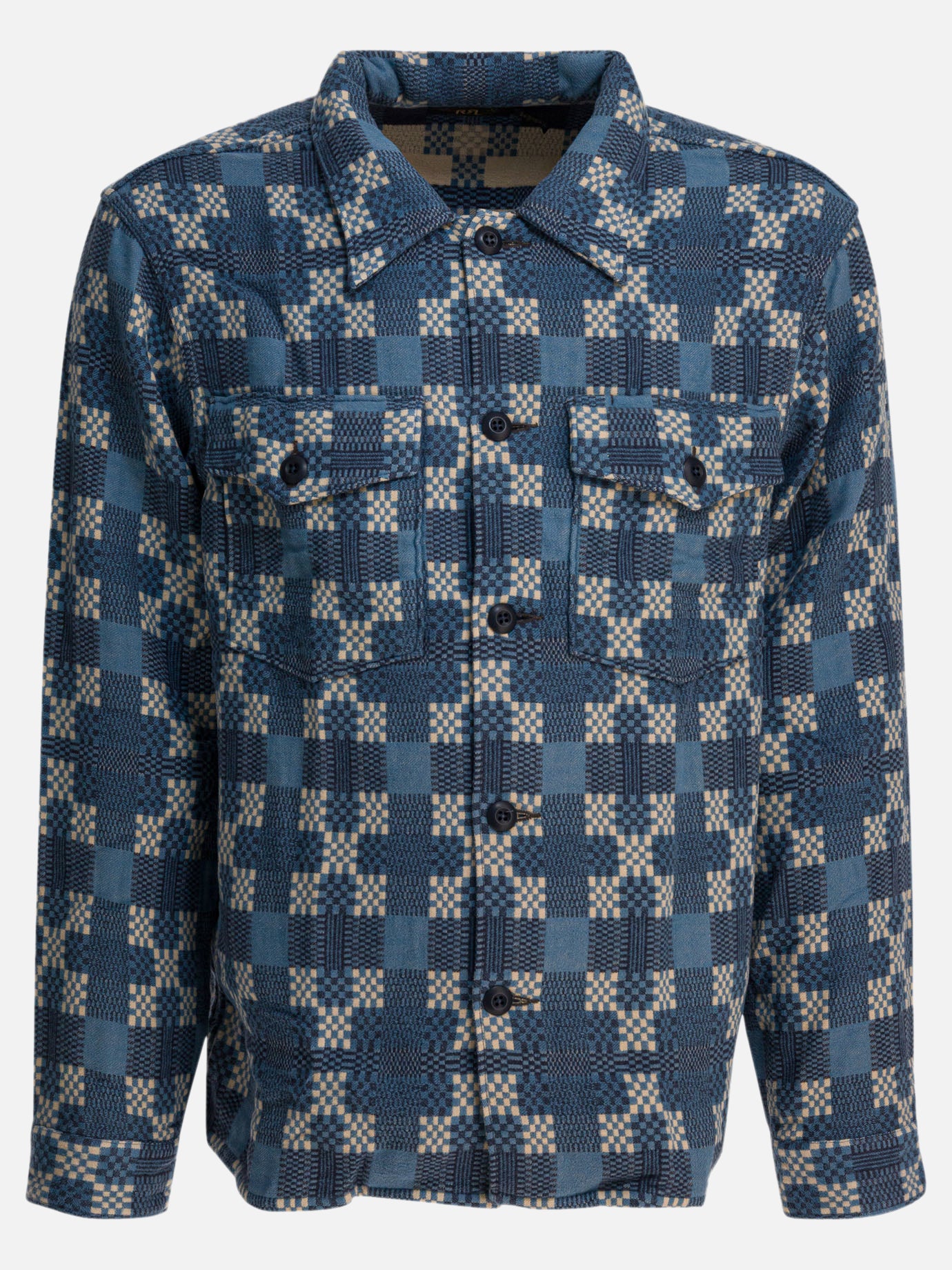 Overshirt jackets Check  Blue - RRL by Ralph Lauren Men | PDP | VIETTI Online Store | Zoom-Modal
