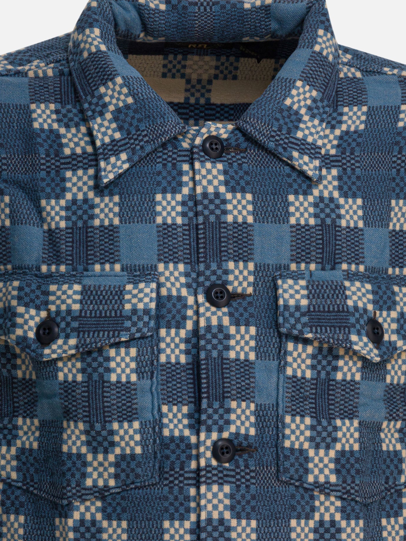 Overshirt jackets Check  Blue - RRL by Ralph Lauren Men | PDP | VIETTI Online Store | thumbnail_3
