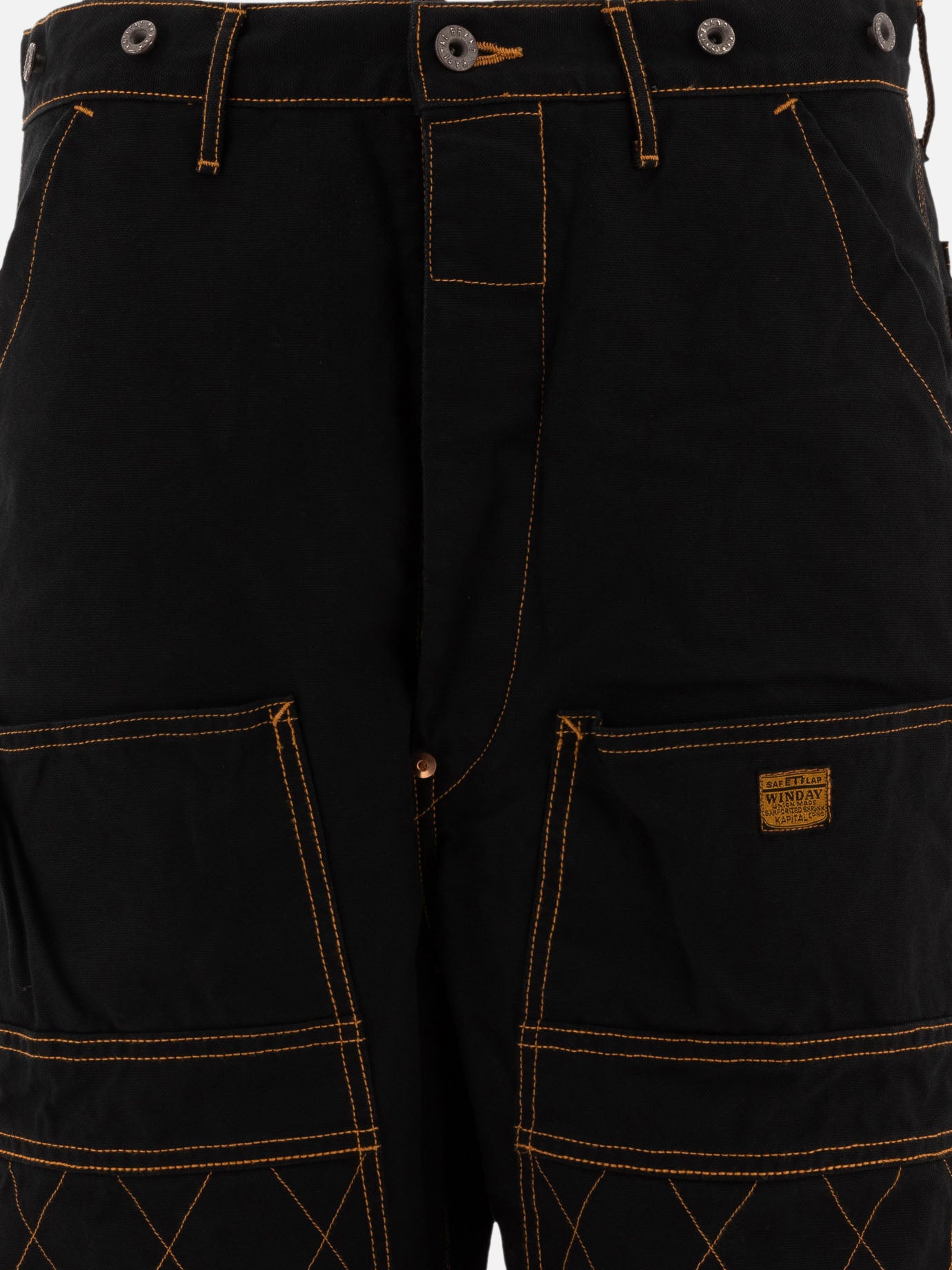 Work pants 100% cotton  Black - KAPITAL Men | PDP | VIETTI Online Store | thumbnail_3