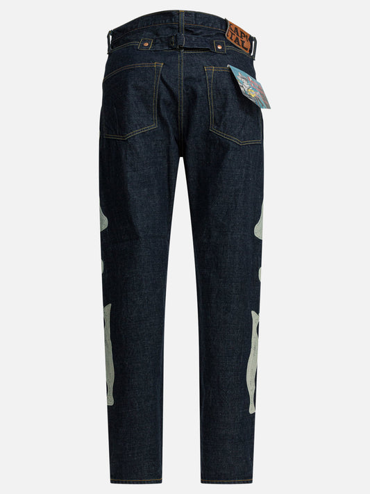Straight-leg jeans Solid colour  Blue - KAPITAL Men | PLP | VIETTI Online Store | 2
