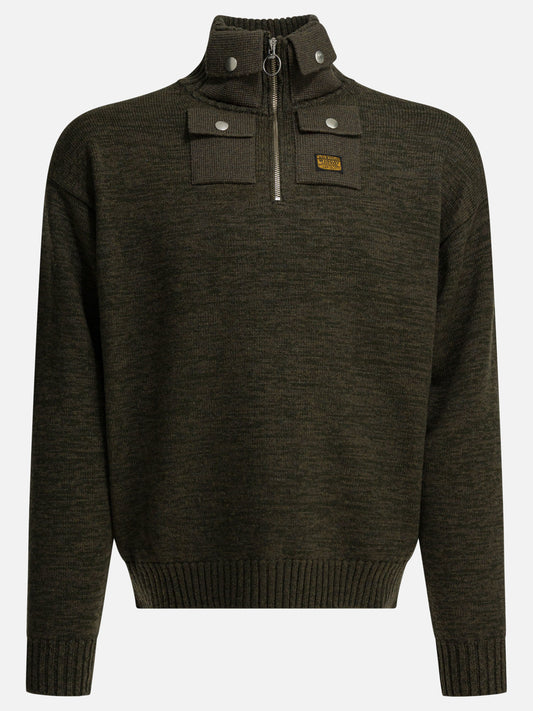 Half zip sweaters Solid colour  Green - KAPITAL Men | PLP | VIETTI Online Store 
