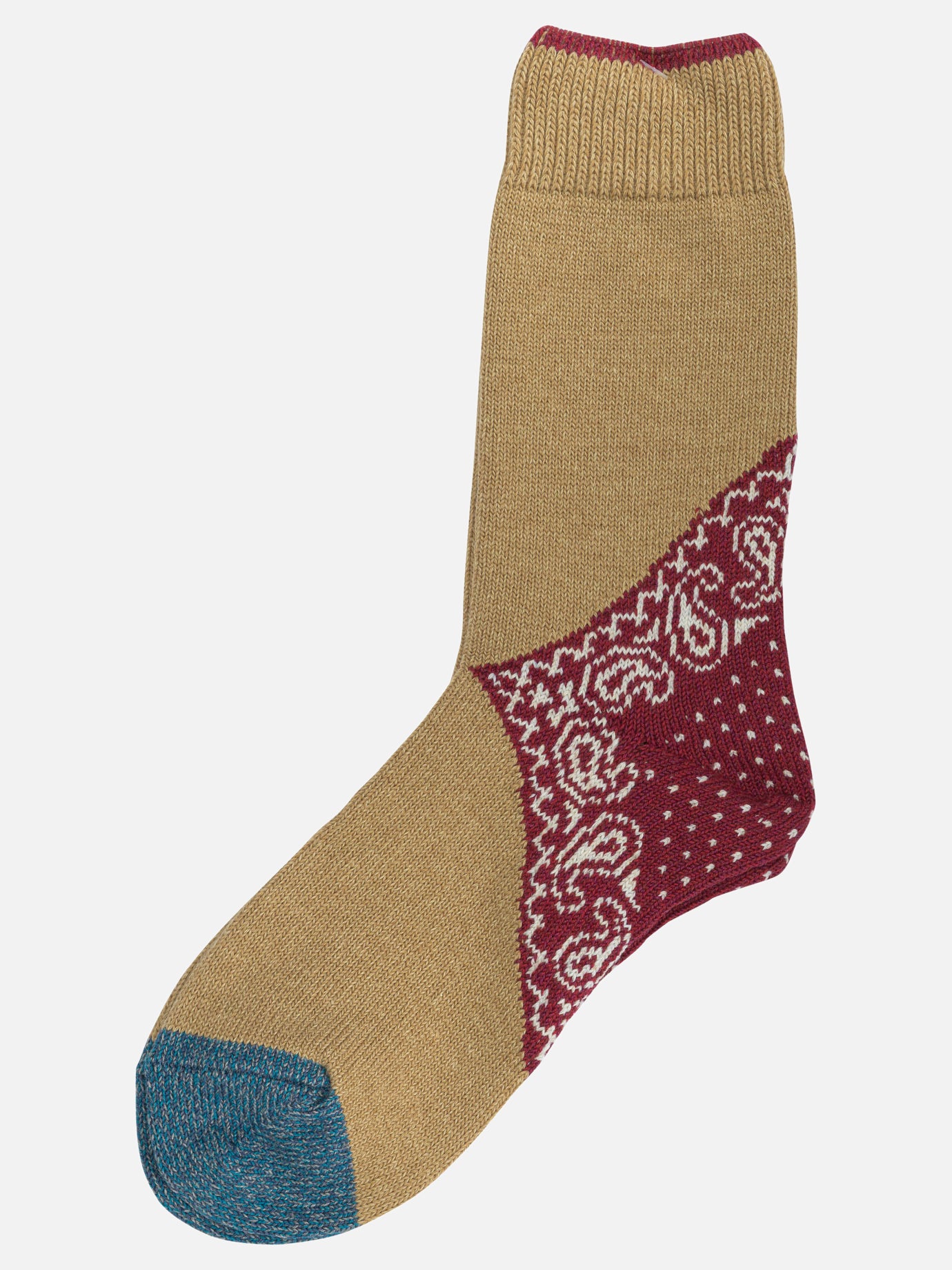 Classic socks 70% cotton 30% acrylic  Beige - KAPITAL Men | PDP | VIETTI Online Store | thumbnail
